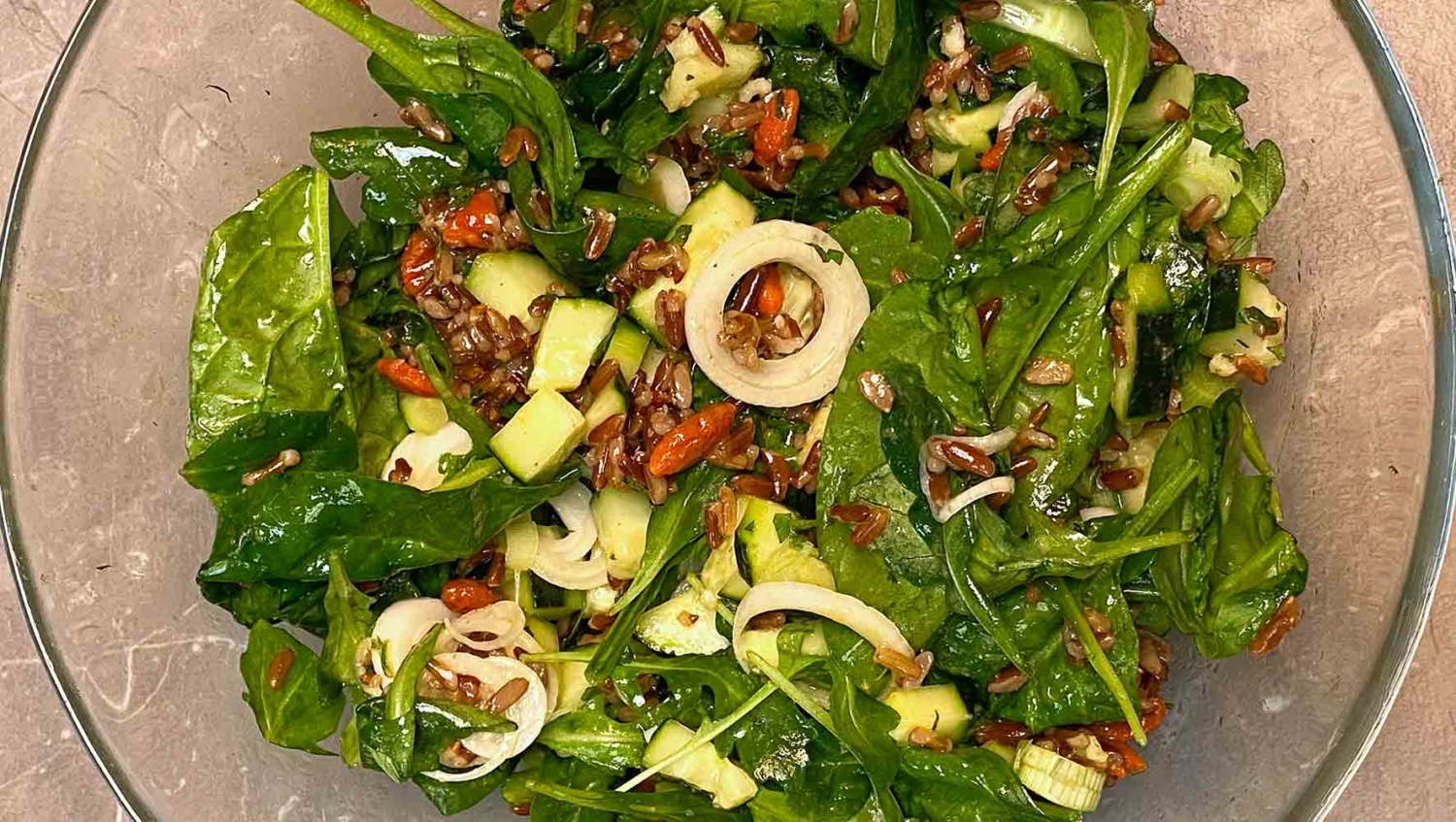 riso rosso alla rucola
